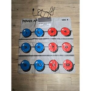 Nintendo Power Pad NES Controller Floor Mat Side A B Vintage Grey Blue Red
